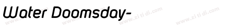 Water Doomsday字体转换